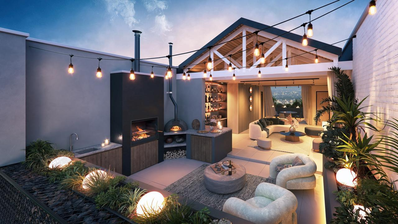 Rooftop Entertainment Area & Braai